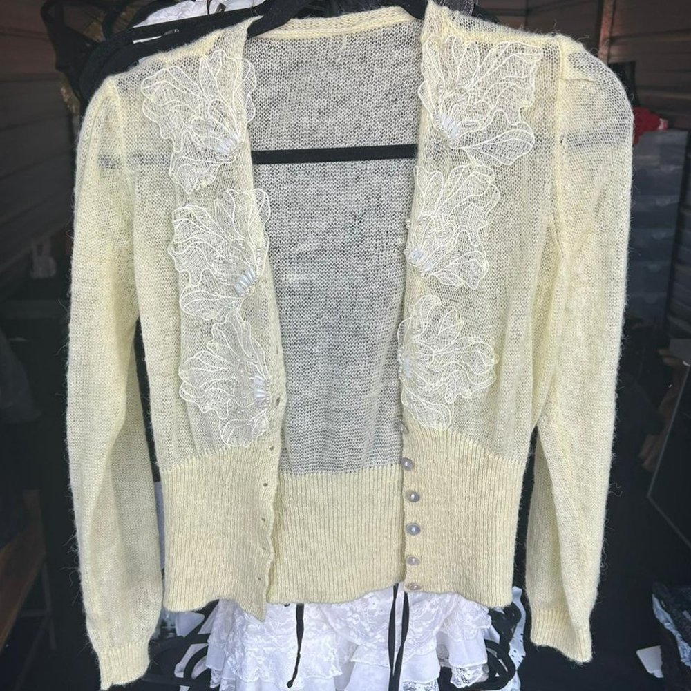 Long Sleeve Cropped Cardigan S